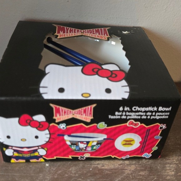 Sanrio Other - My Hero Academia Hello Kitty and Friends 6 Inch Chopstick Bowl Set